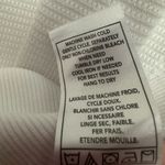 Monrow Mock Neck Thermal Sweatshirt Size Large White Seamed Photo 4