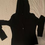 Women Size Small Hooded Long sleeve Shirt Black Photo 0