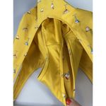 Forever 21  M One Piece Swimsuit Yellow Cocktail Print High Cut EUC No Size Tag Photo 9