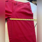 st. john's bay St John’s Bay‎ Women’s Stretch Red Cropped Pants Size 12 Photo 8