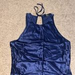 Rails  Solene Satin Midi Sheath Slip Dress Navy‎ Blue XS Photo 4