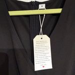 Made With Love Black Short Sleeve Faux Wrap Jumpsuit Sz M NWT Size M Photo 4