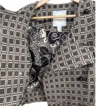 Tracy Reese Geometric Gray Wool Blend Double Breasted Cropped Jacket Size 4 Photo 4