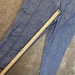Old Navy  Pants Womens Medium Linen Chambray Blue Pull On Tapered Ankle Pockets Photo 5