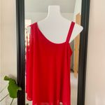 Bobeau  Red Open Batwing Sleeve Shirt Photo 2