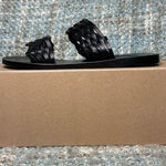 Ancient Greek Sandals Melia Woven Braided Leather Sandals in Black Size 6 Photo 0