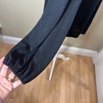 Loft Semi Sheer Sleeve Detail Black Thin Sweater Top Size Large Photo 8