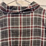 Woolrich  Cotton Flannel Plaid Onyx Red, White and Black‎ Button Down Women's XL Photo 5