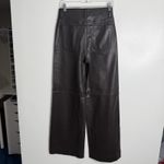 DL1961 NWOT Hepburn High Rise Wide Leg Coated In Mulberry Size 25 Photo 2