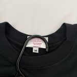 Ruffles by Angelica Vintage Crewneck Sweatshirt Pullover Sweater Rhinestone Rose Black Size M Photo 3