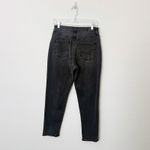 American Eagle [ Outfitters] Washed Black High Rise Tapered Stretch Mom Jeans 6 Photo 1