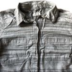 Lou & grey Pullover Grey Striped Half Button Photo 2