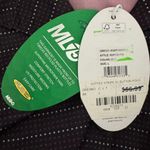 Greg Norman Dotted Stripe Sleeveless Button Polo Knit Black Golf NWT Large Photo 5