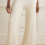 SKIMS  Cozy Knit Pants Women’s Size 2X/3X Cream Wide Leg Fleece Loungewear VGUC Photo 0