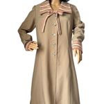 American Vintage Unbranded dress large collar and bow tan Large Photo 12