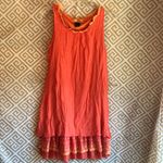 Urban Mango Sleeveless Coral Dress with Lace Detail Orange Size M Photo 4