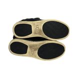 UGG Womens  Shoes Croft Fur Boot High Top Lace Up Sneakers Black Leather Size 5.5 Photo 9