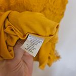 Faith and joy  Size Medium M Golden Rod Yellow Orange Blouse Lace Top Career Photo 7