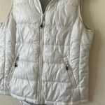 Tangerine  white down hooded vest size M Photo 2