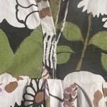 Maje  Rafleur Green Floral Puff Sleeve 70s Mini Dress Size L Photo 13