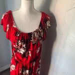 Mlle Gabrielle  Red Floral Maxi Dress Photo 5