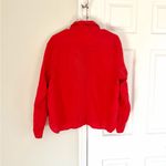 J. Jill Shirt Womens 1X 100% Linen Button Up Red Orange Long Sleeve FLAW Photo 4