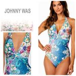 Johnny Was New.  floral twist halter swimsuit. Size small. Retails $198 Photo 1