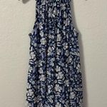 Vineyard Vines Girls’ Hibiscus Floral Dress Blue Size L Photo 1