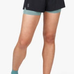 On Cloud Womens Running Shorts Black Lined Stretch Run Gym Pocket Photo 0