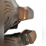 BOC Thebe Women’s Black Leather Slingback Block Heel Perforated Sandals 7 in GUC Photo 6