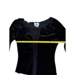 Vintage 90’s black velvet witchy goth top size medium Photo 5