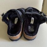Birkenstock NWOB Mayari Shearling Black Nubuck Leather Sandals Photo 10