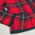 Boyne Valley Weavers handmade in Ireland cardigan sweater Red Size L Photo 3