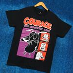 Ripple Junction Courage the Cowardly Dog Freaking Out Cartoon Network Tee M Photo 2