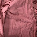 Sunday Mi Amor Rose Pink Eyelet Adjustable Straps Mini Dress Size M Photo 4