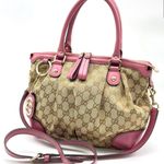 Gucci Sukey Beige and Pink Shoulder Bag Photo 13
