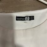 Boohoo White and Gold Sequin Dress Photo 3