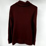 KAVU  Sweetie Pullover Sweater Cowl Neck Hip Length Semi Fitted Cozy Red Large Photo 5