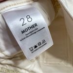 MOTHER The Rambler Cargo Ankle Jeans in Cream Puffs Size 28 Photo 6