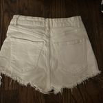 ZARA White Jean Shorts Photo 1