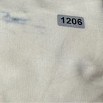 Bella Dahl Women’s Size S White Blue Smocked Hem Split Neck Sleeveless Top Shirt Photo 7