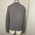 C&C California C&C California Gray Cable Knit Turtleneck Sweater Small Soft Cozy Fall Knit Photo 3