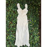 Free People  Beach White Semi-Sheer Maxi Dress with Slit Size XS Photo 4