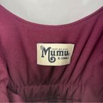 Show Me Your Mumu  Flowy Ruffle Maxi Dress in Merlot Chiffon NWT Size XS Photo 6