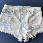 Abercrombie & Fitch  shorts size 27 light wash frayed hem distressed Photo 0