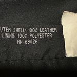 wilson's leather  Black Leather Moto Vest Snap Front Cropped Medium Juniors? Photo 14