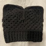 Handmade Crochet Cat Animal Ear Beanie Hat Cozy Ribbed Brim Stretch Winter Hat Photo 6