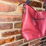 Women's Red Faux Leather Silver Photo 2