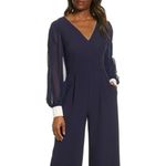 Harper Rose Navy Blue Long Sleeve Jumpsuit Size 10 Photo 3