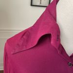 Vintage 70s Cranberry Crepe Dagger Barrymore Collar Blouse XS Red Photo 2